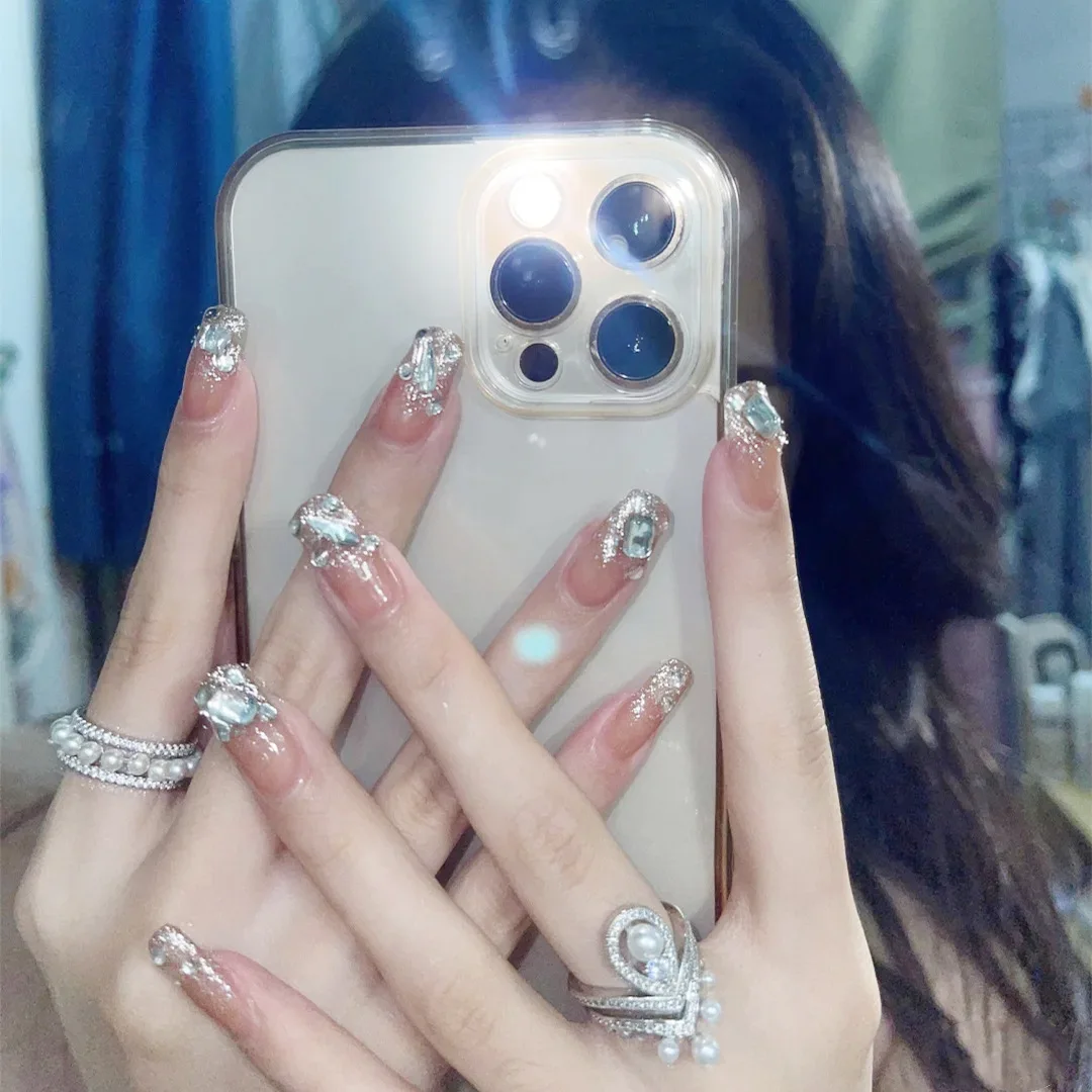 24 шт. накладные ногти с пилкой для ногтей |