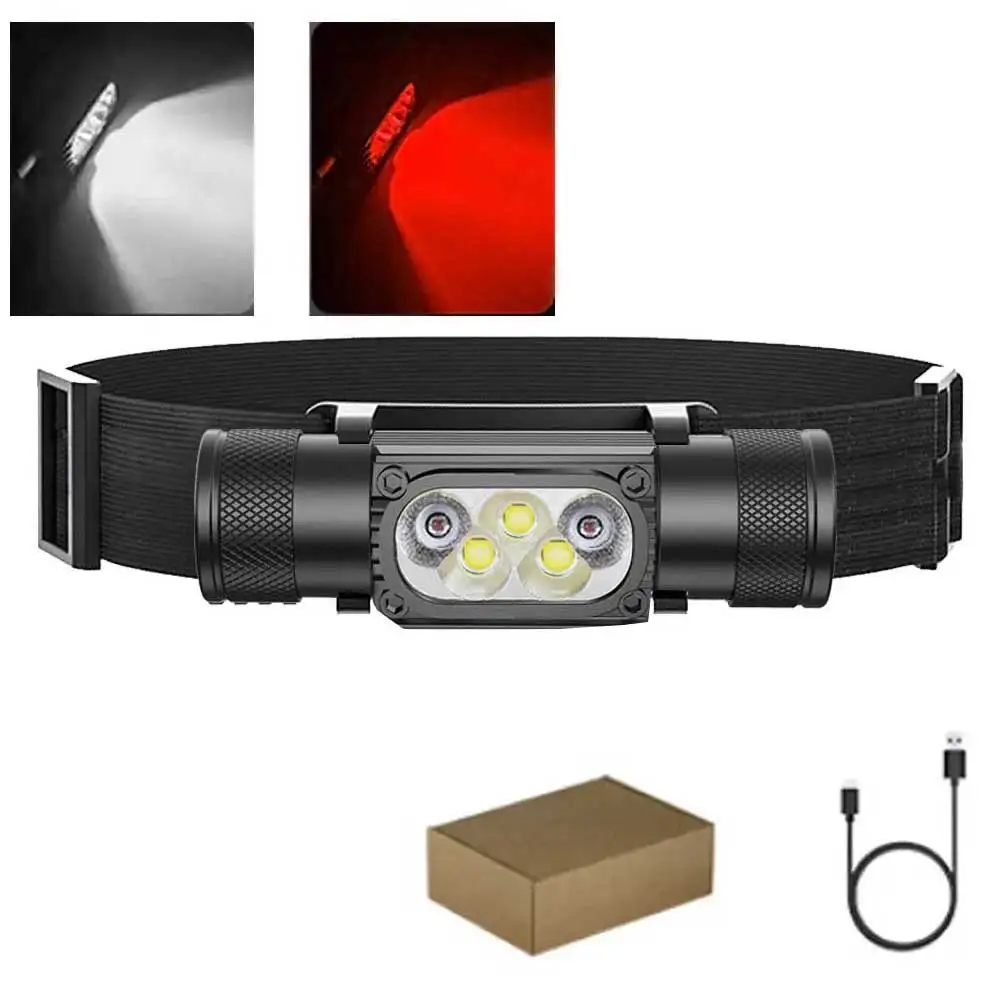 

ANYIGEDEJU Мини-фонарь налобный светодиодный белый/красный