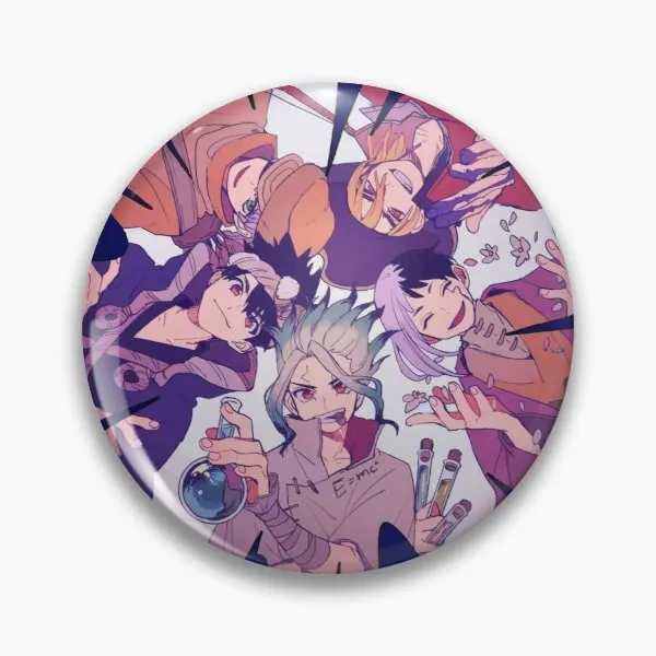 

Dr Stone Customizable Soft Button Pin Hat Metal Cartoon Creative Cute Fashion Gift Decor Funny Women Lover Lapel Pin Badge