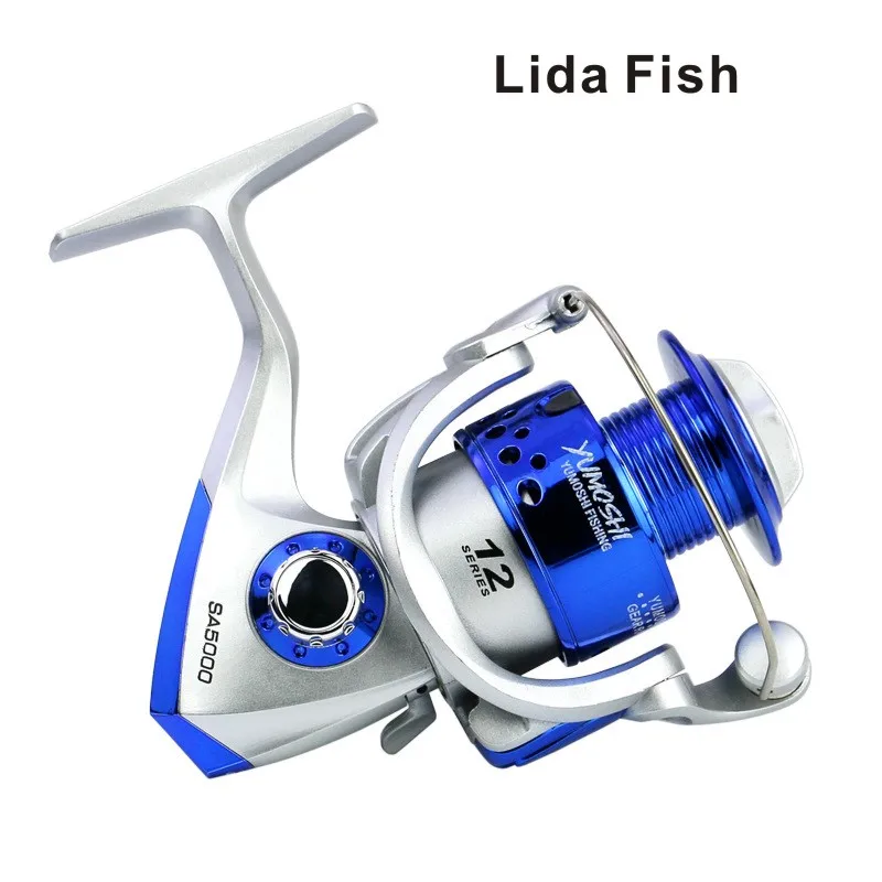 Lida Fish Brand silver blue plastic head SA1000-7000 rocker arm interchangeable spinning wheel fishing reel fishing reel enlarge