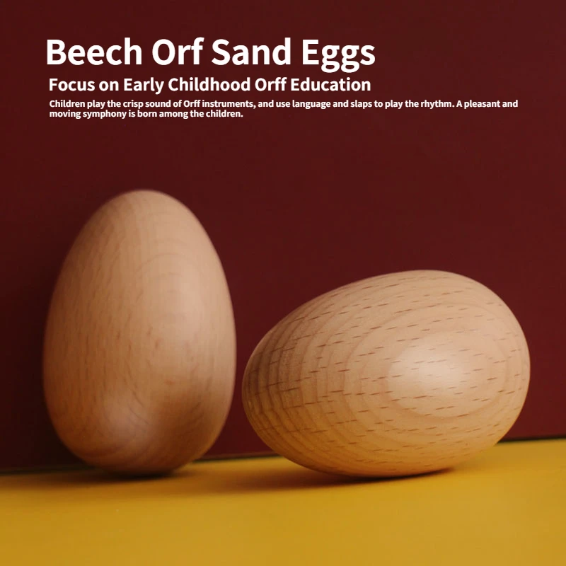 

Large Wooden Sand Egg Primary School Orff Percussion Instrument Teaching Aids Early Education Trumpet Log Sand Ball Log