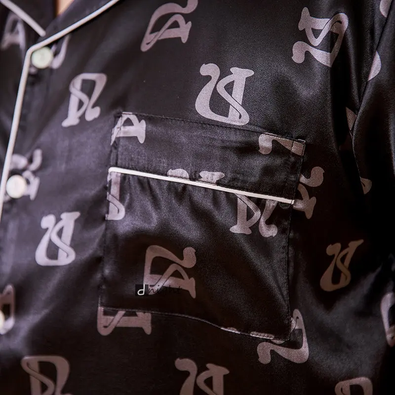 Summer Mens Pajamas set Short Tops Short Pants Sets Pyjamas Stripe Men Sleepwear Pijamas Homewear Large Size 7XL Sleepwear