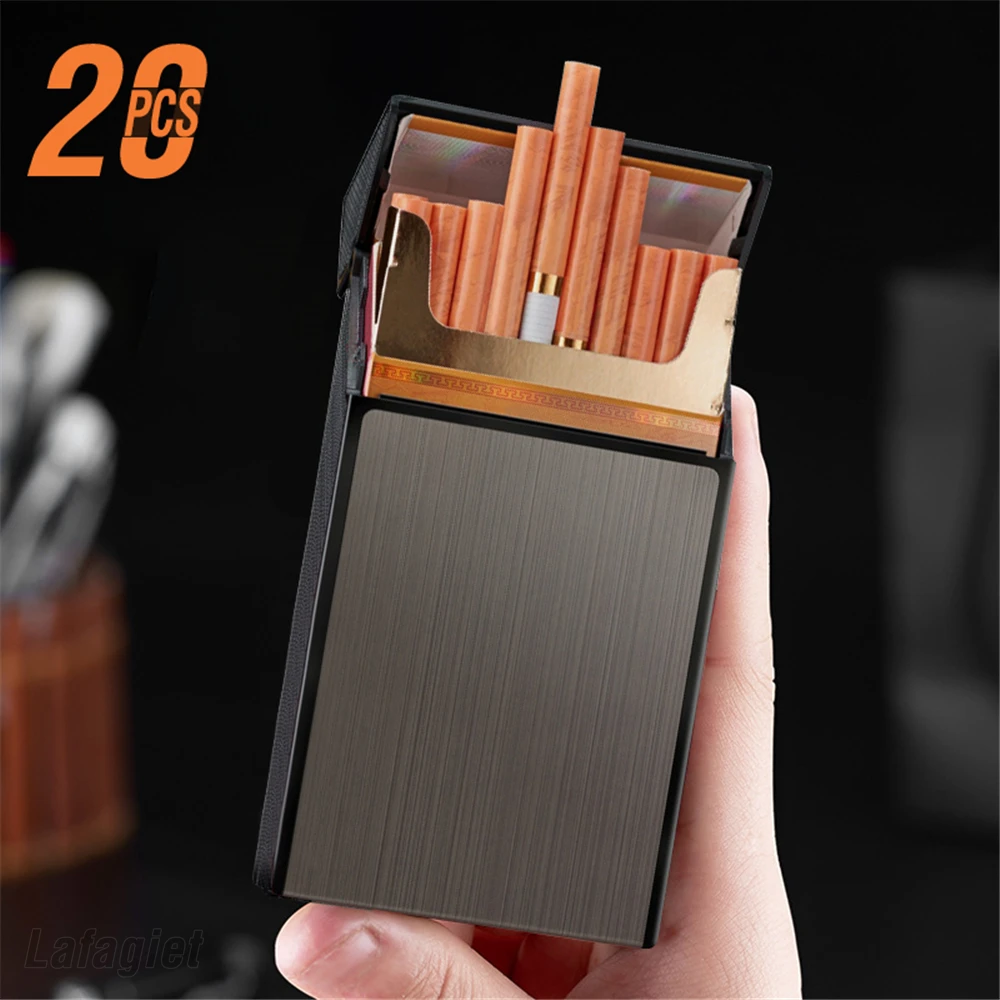 

Портативный чехол для сигарет, водонепроницаемый чехол для сигарет с защитой от давления, 20 шт., 100 мм, коробка для хранения сигарет, без зажи...