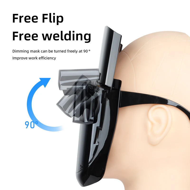 Сварочная маска с автоматическим затемнением шлем очки прозрачные линзы двойная