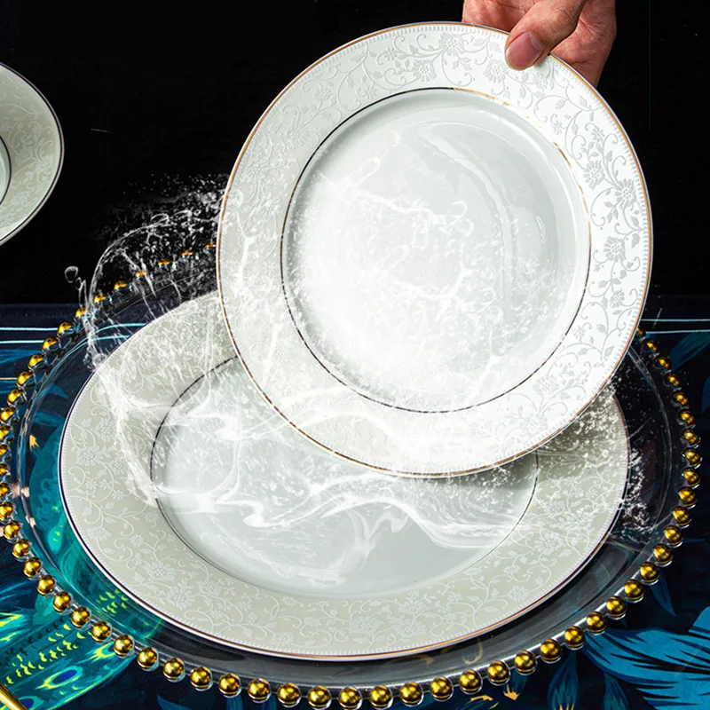 Фарфоровые наборы тарелок чаша для суши кухня Десерт Фрукты роскошные