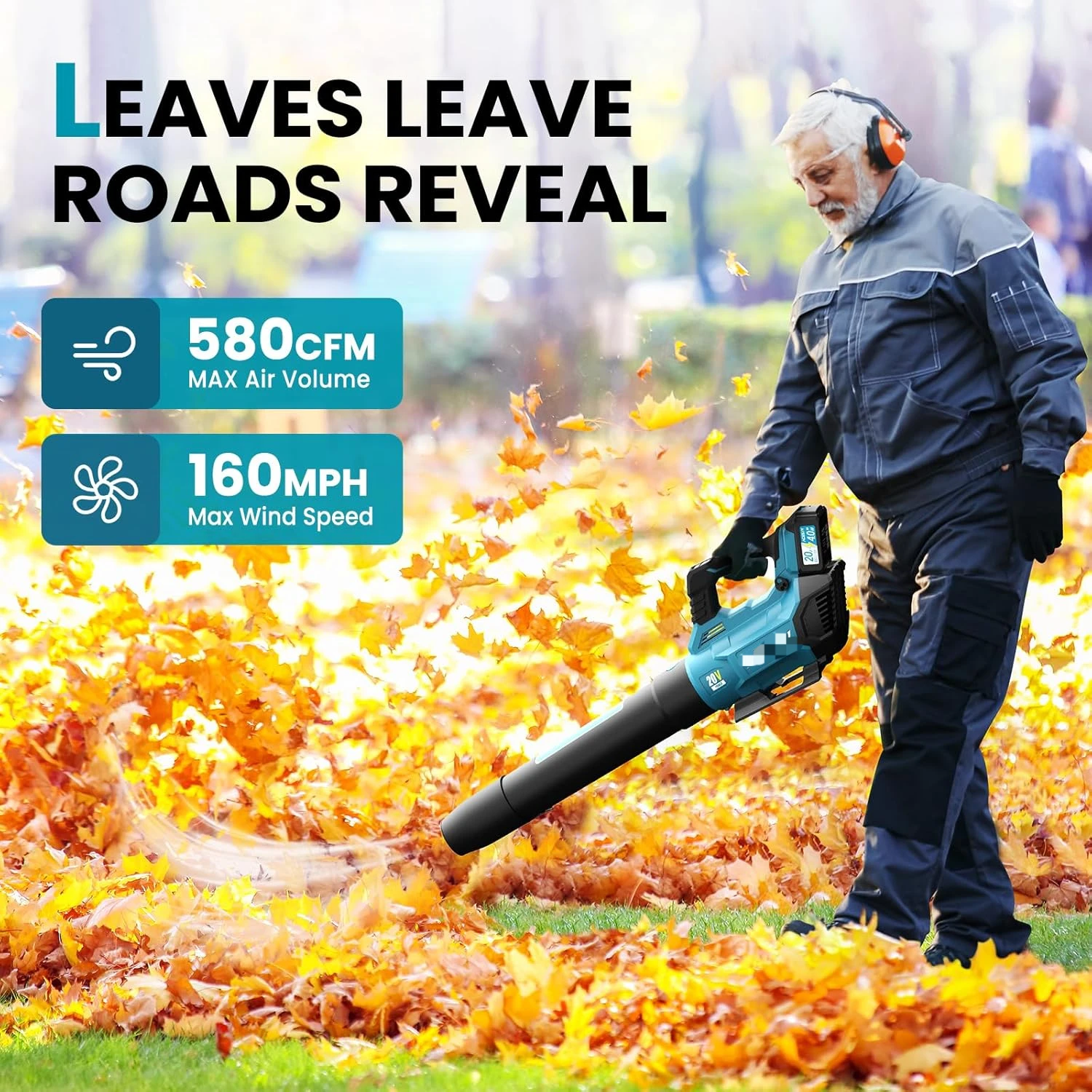 Нагнетатель листьев беспроводной электрический нагнетатель с аккумулятором 2 *