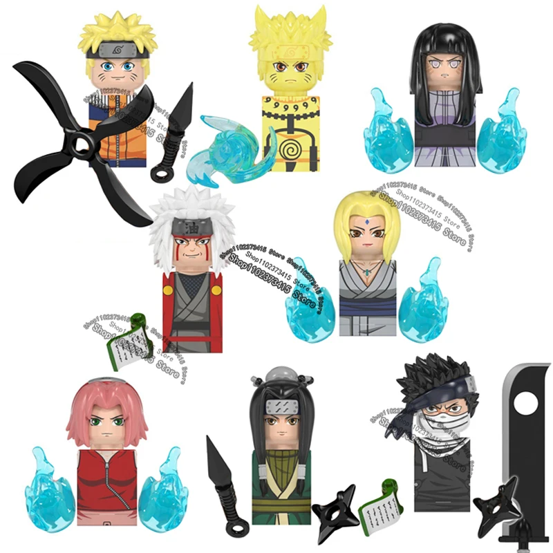

WM6107 WM6105 WM6106 WM6108 WM6109 WM6110 WM6111 Naruto blocks Building Blocks Anime cartoon mini action toy figures kids Gifts
