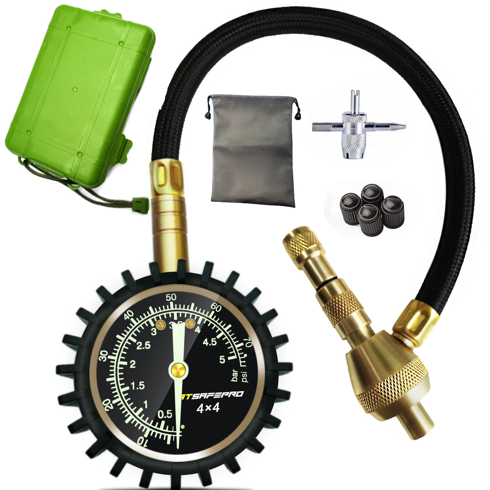 Датчик давления в шинах ATsafepro, 75psi, 2 в 1