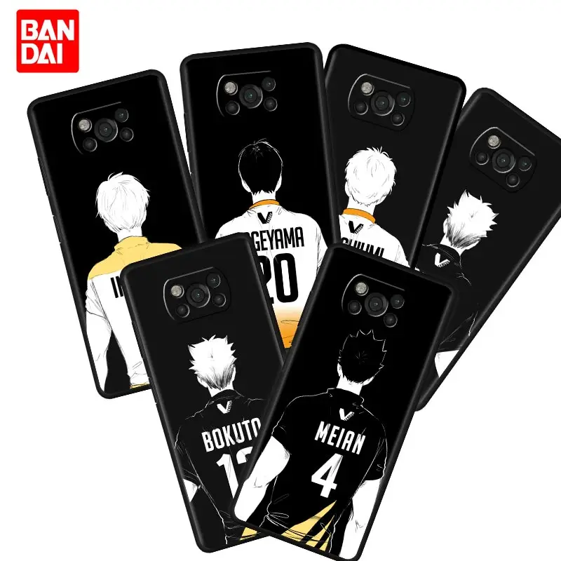 

Haikyu!! Haikyuu Anime Number Case for Xiaomi Mi Poco X3 NFC F3 Redmi Note 9s 9 9A 9C 8 10 11 9T 8T 10T K40 Pro Plus Cover Trend