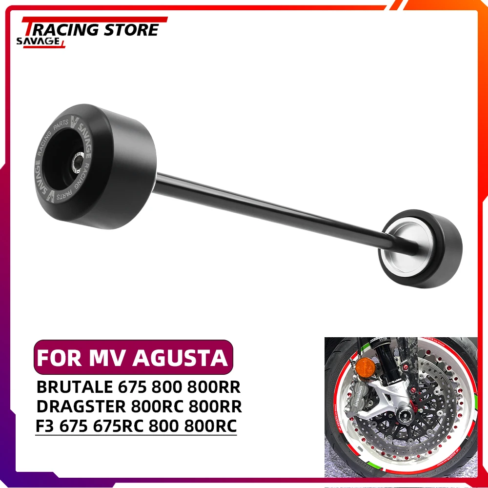 

Axle Fork Crash Slider For MV Agusta Brutale Dragster 675 800 800RR 800RC F3 675 800 RC Motorcycle Wheel Protector Accessories