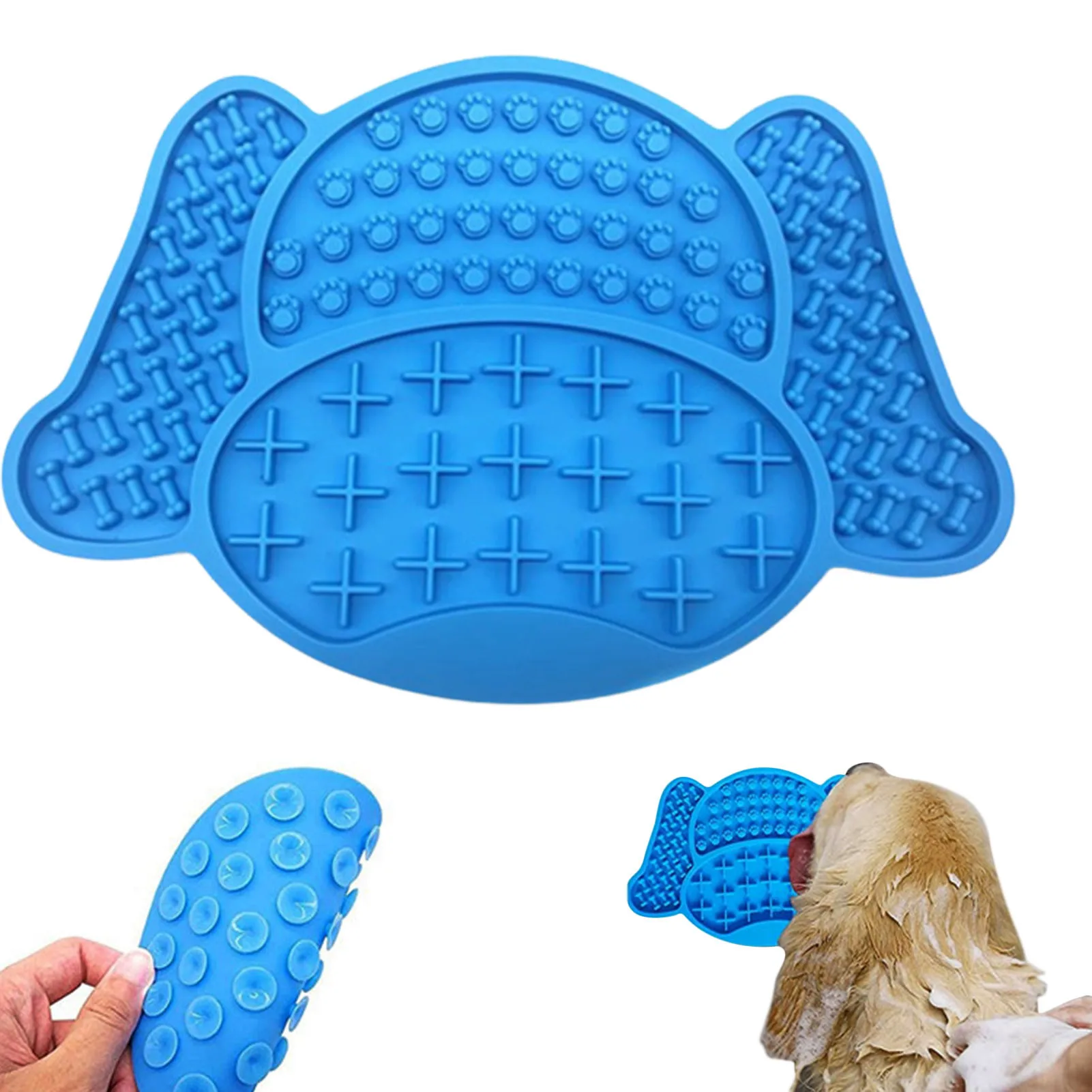 

Коврик для ласки собак, коврик для медленной кормушки для собак, коврик для арахисового масла для помощи домашним животным, для обрезки ногт...