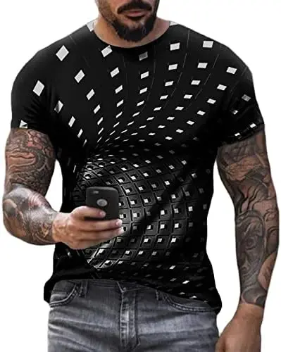 

3D Print Shirts for Mens Printed T Shirt Tshirt Graphic Tees Short Sleeve Fashion T-Shirts with Designs for Men Streetwear