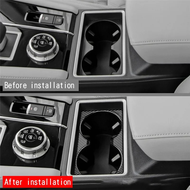 Автомобильная центральная консоль из углеродного волокна держатель стакана для