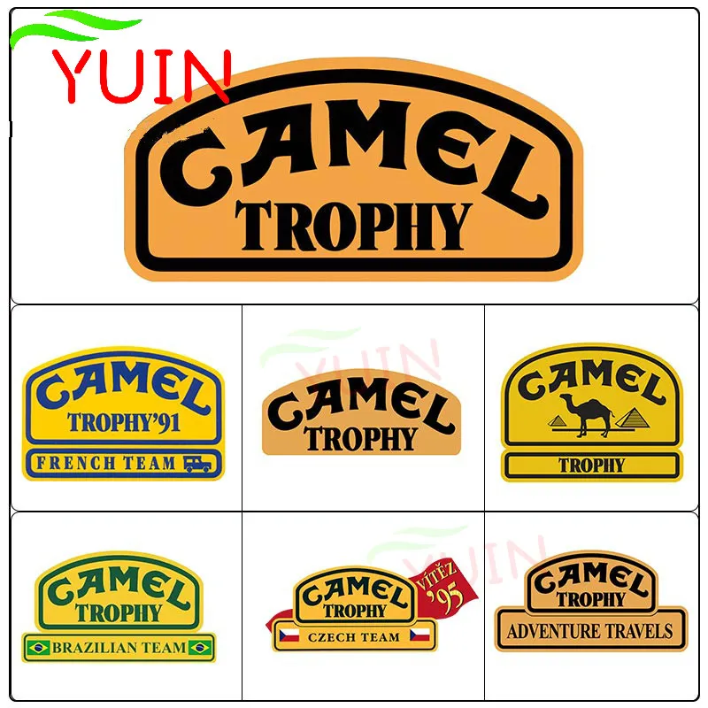 

Personality Car Sticker Motorcycle Decals Camel Trophy Graphics PVC Decorative Accessories Waterproof Sunscreen Decal 13*7cm