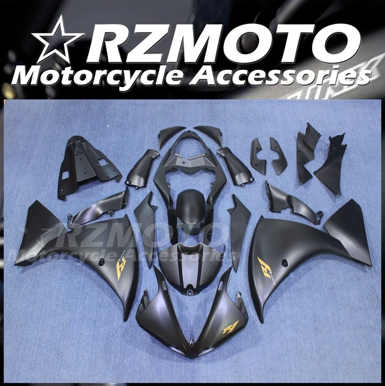 

4Gifts New ABS Whole Fairings Kit Fit For YAMAHA YZF-R1 R1 2009 2010 2011 2012 09 10 11 12 Bodywork Set Custom Matte Black