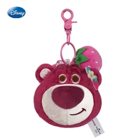 genuine kawaii disney lotso toy story plush keychain fashion creative schoolbag key chain pendant cute plush doll toys for girl