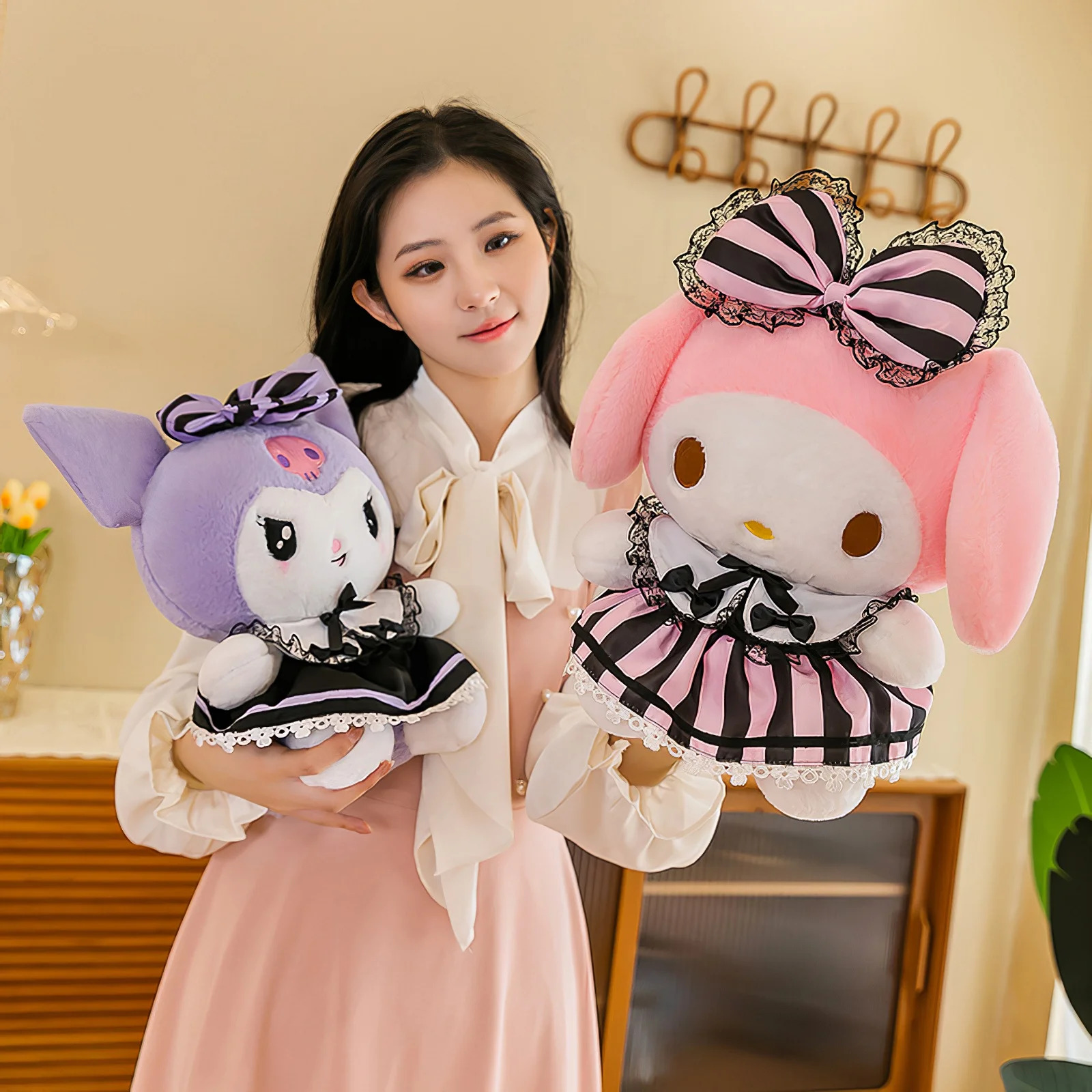 60 см мультяшная плюшевая игрушка Sanrio Kuromi милая моя мелодия мягкая тряпичная
