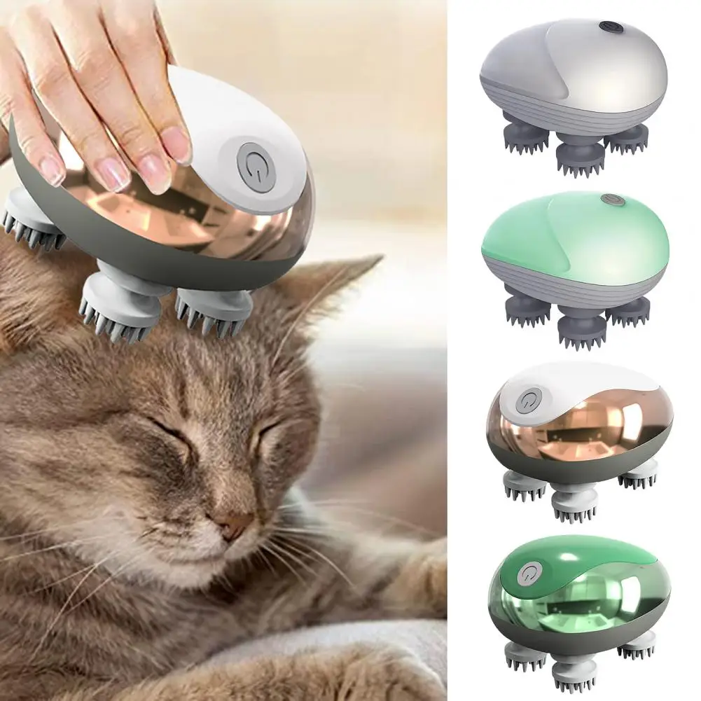 

Electric Cat Massager Handheld Body Scalp Head Hair Relax Shoulder Neck Deep Tissue Health Care Massage Kneading Vibrat Device