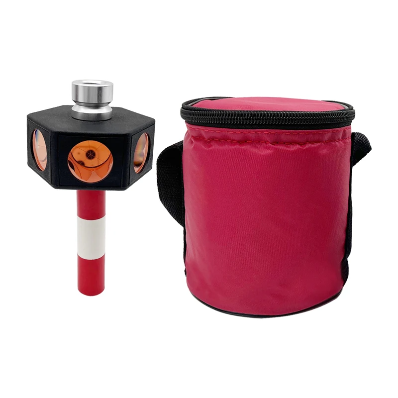 

New 360 Degree Reflective Prism For Total Station With Height Adapter With 90mm Extention Pole