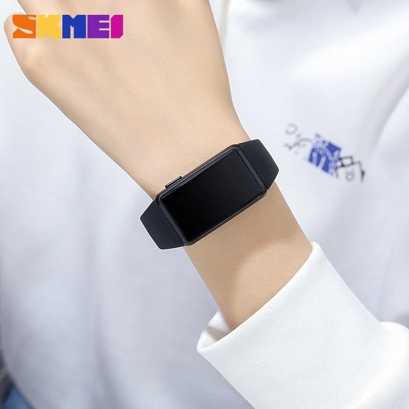 Цифровые часы SKMEI унисекс электронные со светодиодной подсветкой силиконовые