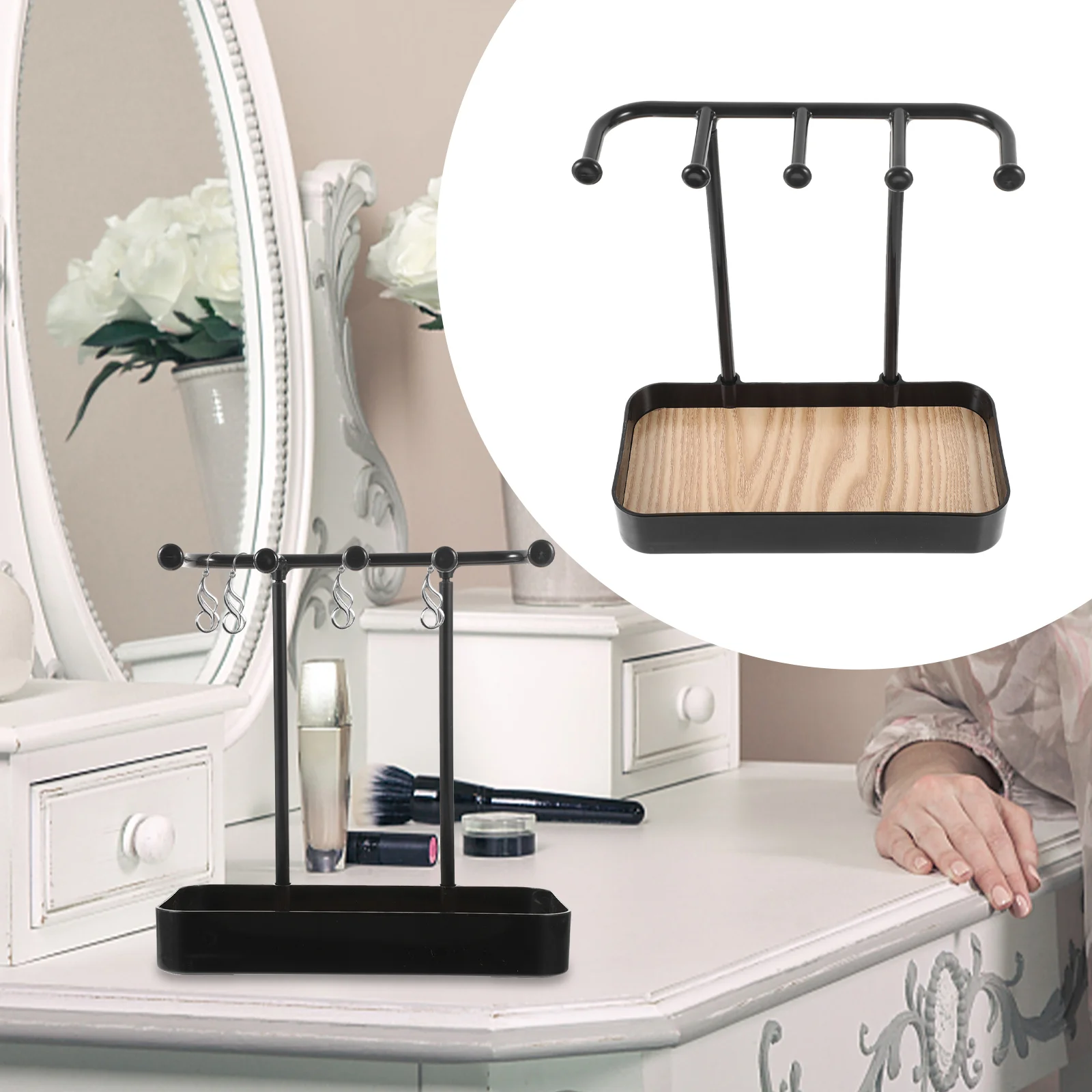 

Tabletop Organizer Necklace Storage Bracelet Stands Displays Keychain Holder Craft Show Holders