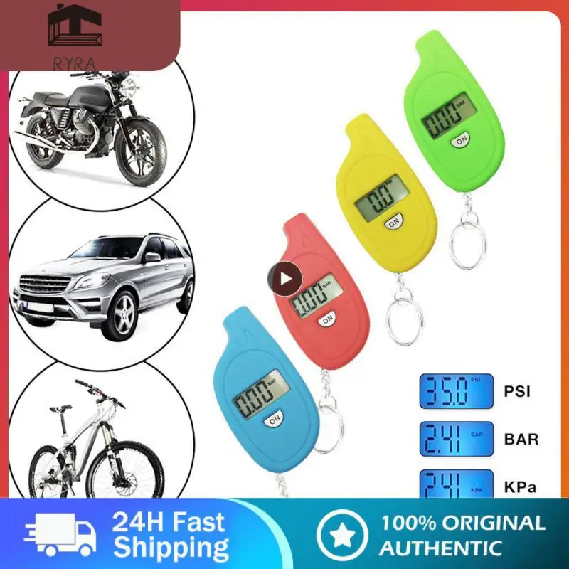 

1 ~ 10 шт. мини-брелок датчик давления в шинах цифровой ЖК-дисплей тестер давления воздуха в автомобиле мотоцикле монитор давления безопасности