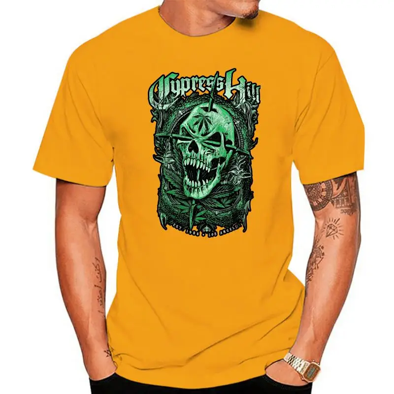 

Authentic CYPRESS HILL Green Skull Slim-Fit T-Shirt S-2XL NEW
