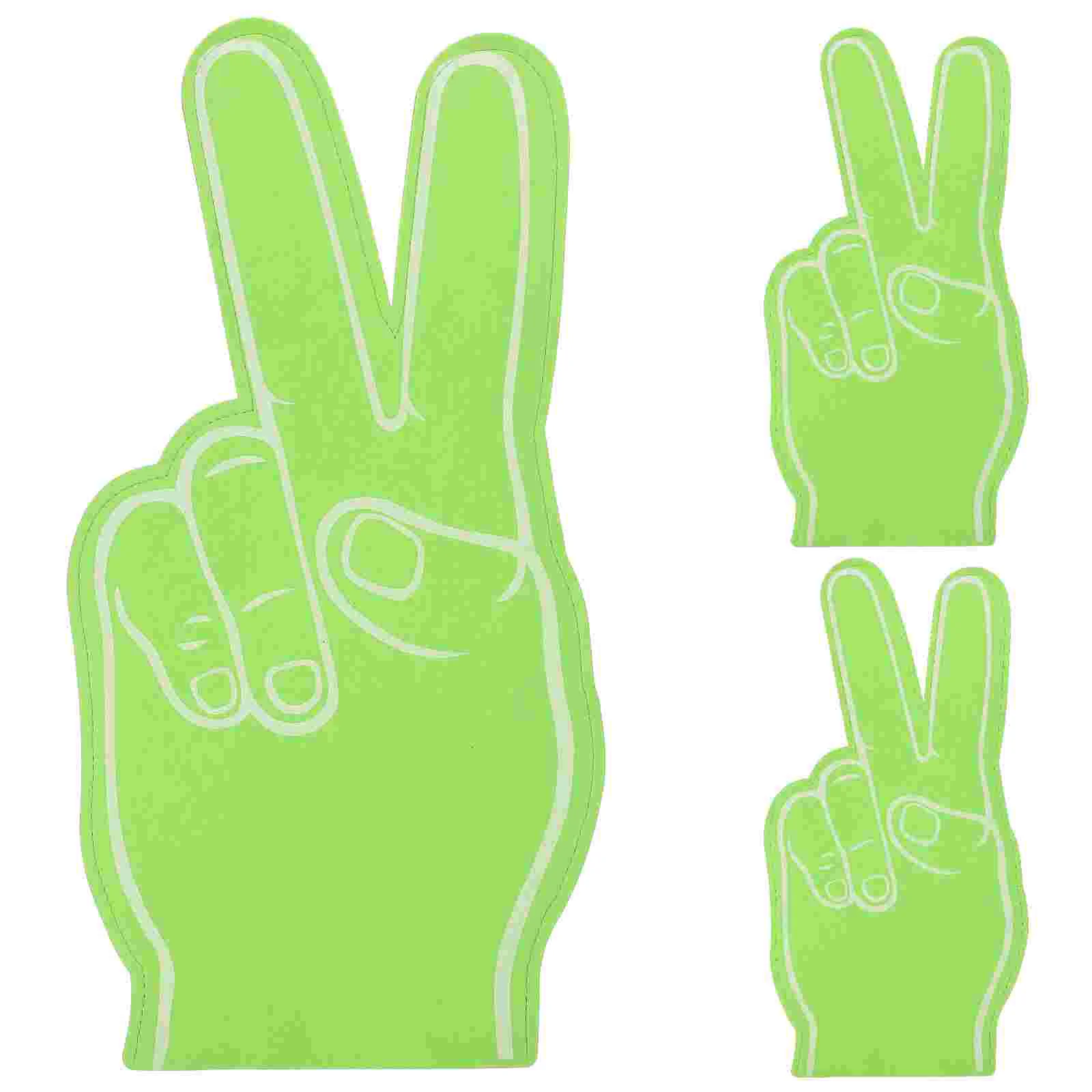 

Foam Fingers Noisemaker Toys Football Makers Cheer Pom Poms Cheerleading Gifts Girls Cheerleader Green Gloves