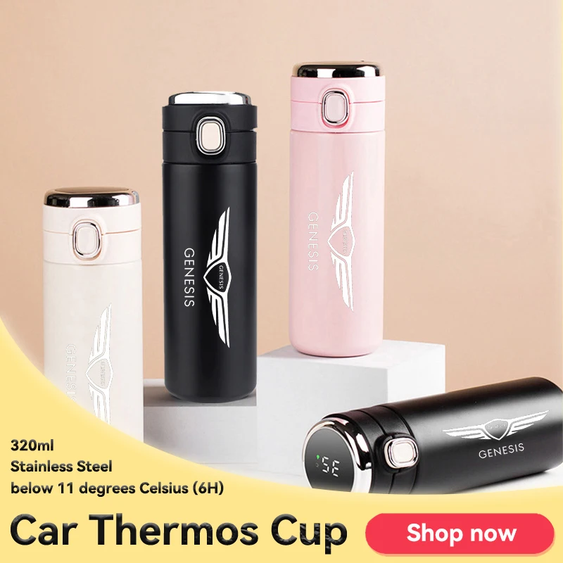 Для Genesis Coupe Logo G70 G80 G90 GV60 GV70 GV80 EV BH Автомобильный термос для путешествий Спортивная