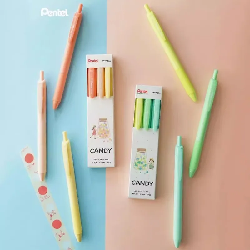 Японская ручка с черными чернилами Pentel Summer Candy Limited быстросохнущая нейтральная 0 5