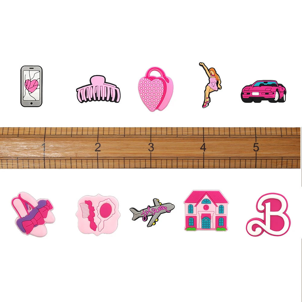 Розовый Набор Кукол Барби Для Мультяшных Украшений Обуви 20-25 Шт. Классические