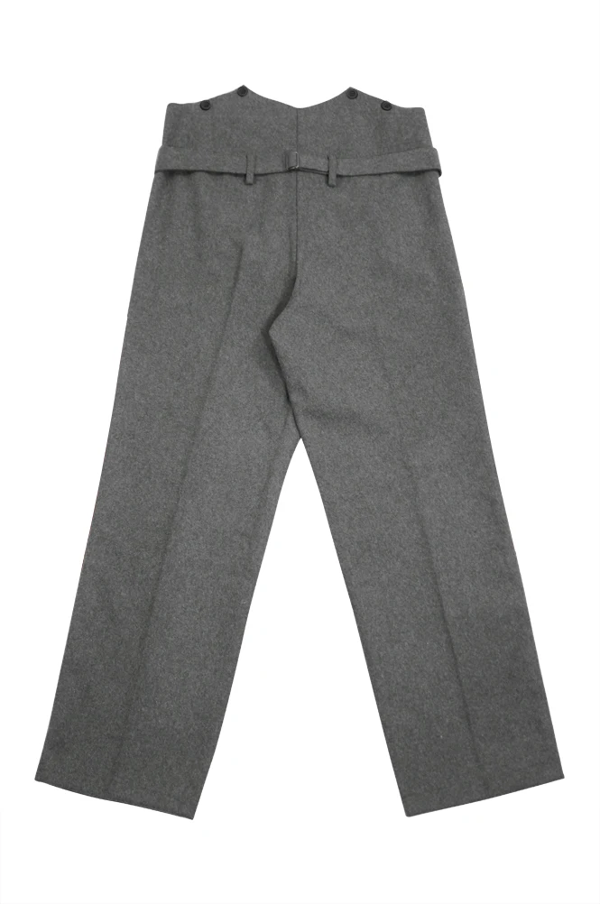

GUWB-090 WWII German Heer General waffenrock stone grey wool dress trousers