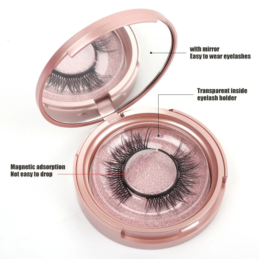 3D Магнитные ресницы невидимые магнитные зеркальные норковые накладные толстые