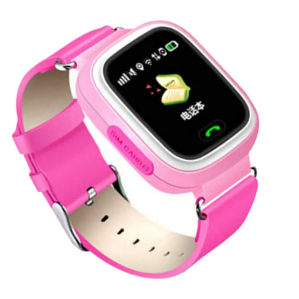 

Наручные часы GPS Q90, Детские умные часы с определением местоположения телефона, детские часы с цветным сенсорным ЖК-дисплеем 1,22 дюйма, смарт-...