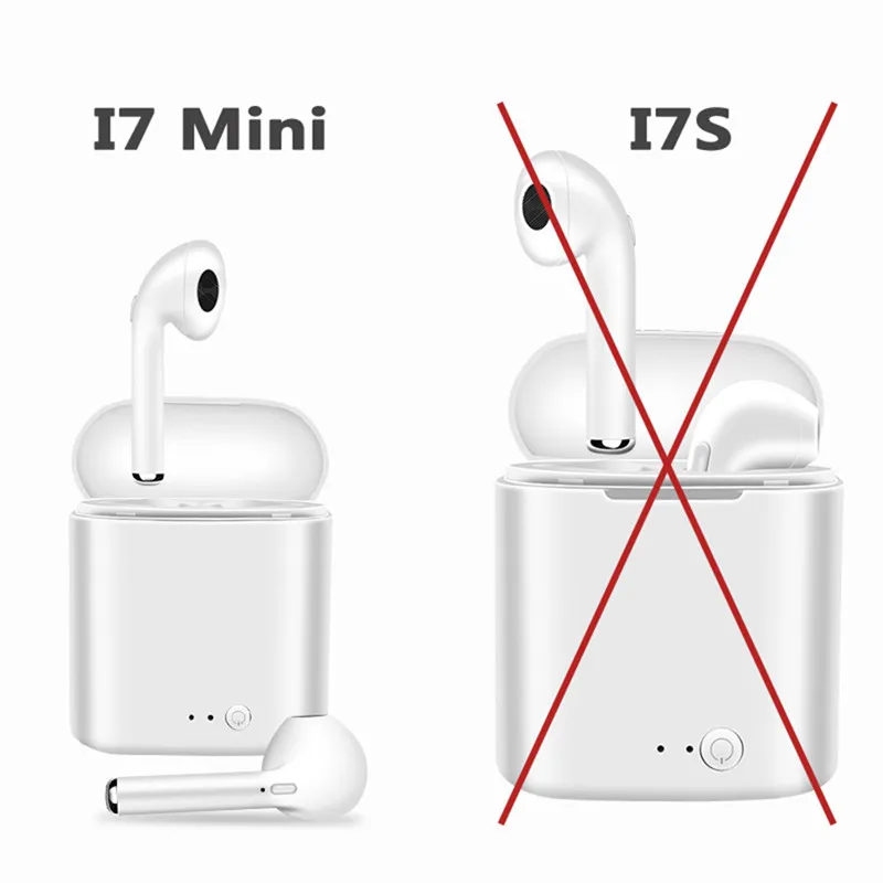 i7 MINI Wireless Bluetooth Earphone 5.0 Stereo Earbuds Headset Sports Wireless Headphones With Charging Box For All Smart Phone