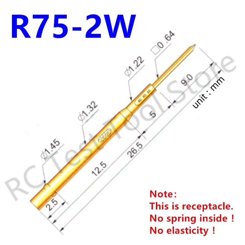 Пружинный тестовый щуп AOSHANG P75-B1