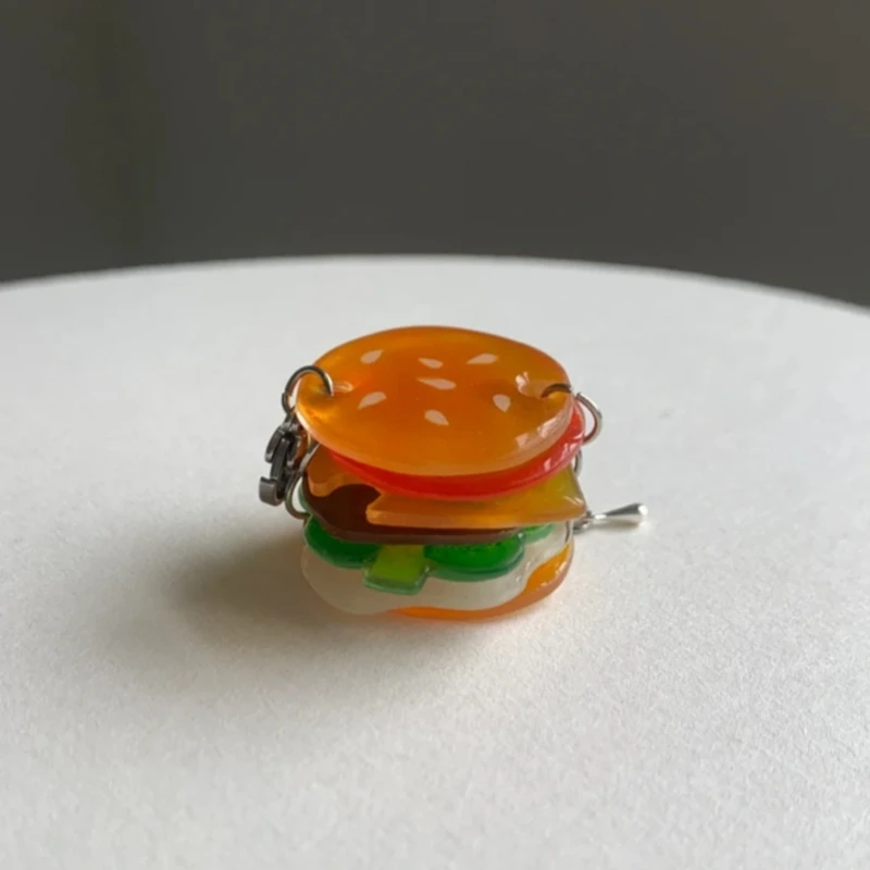 Красочный акриловый браслет-гамбургер с украшением в виде уникальной цепочки на