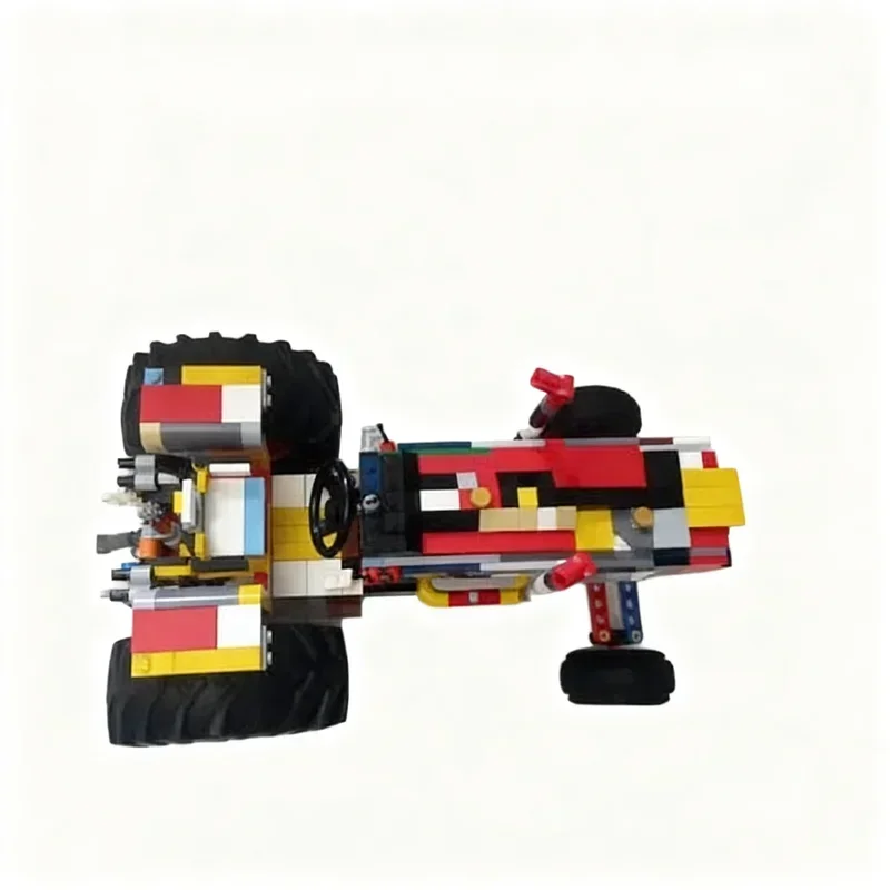 Фото Набор для сборки модели трактора International Harvester (749 деталей) MOC: креативный конструктор для декора дома и подарков №4