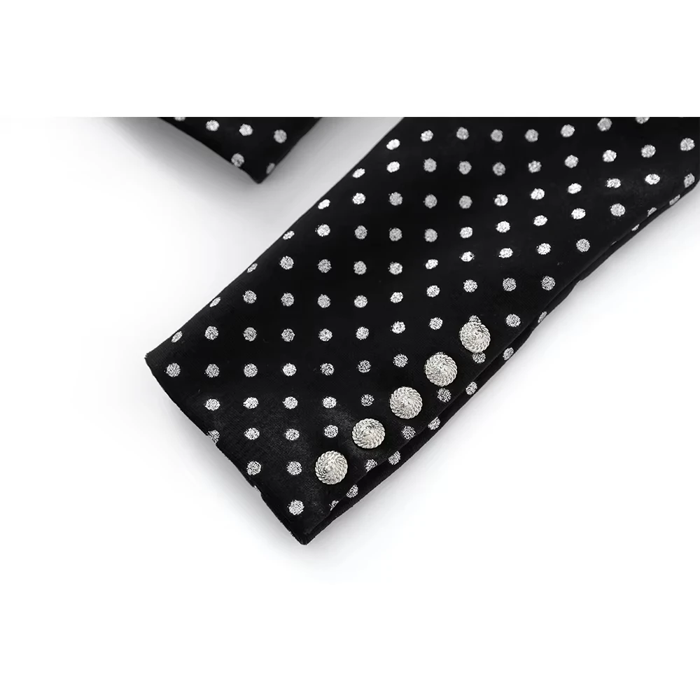 Новейший роскошный дизайн в горошек с бриллиантами и пуговицами классический