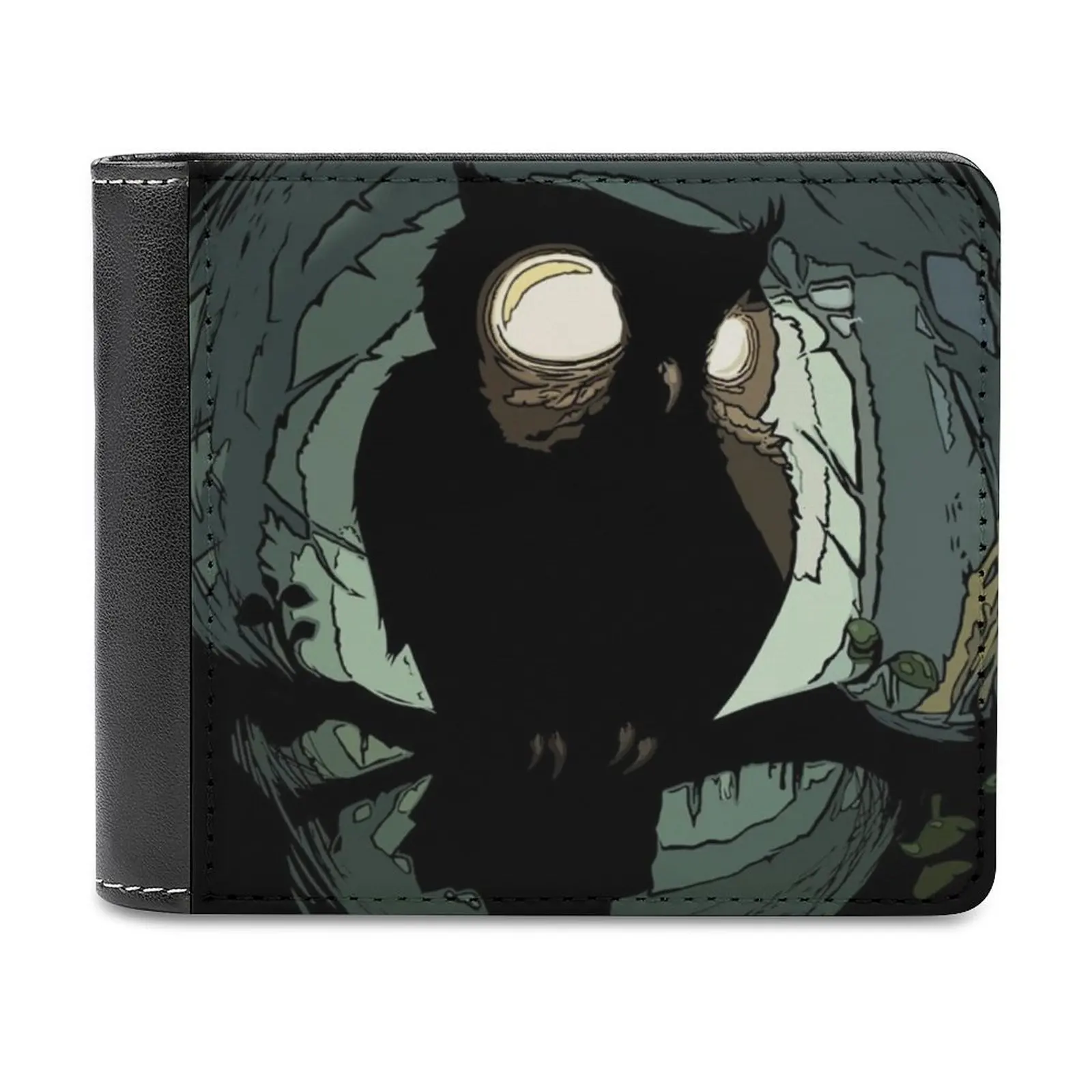 

Night Owl Leather Wallet Men's Wallet Diy Personalized Purse Father'S Day Gift Night Owl Nature Animal Personalized Wallet