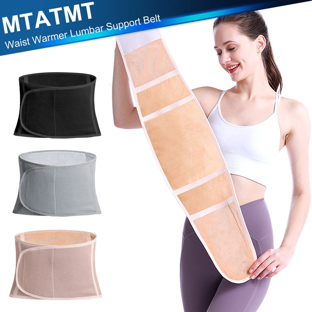 

Men Women Winter Thicken Thermal Plush Waist Warmer Lumbar Support Belt Cozy Warm Abdominal Protector Stomach Body Wrap Band