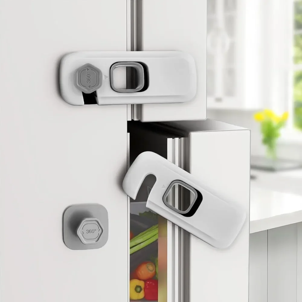 Безопасный замок для холодильника с двойной дверью защиты детей 5 предметов