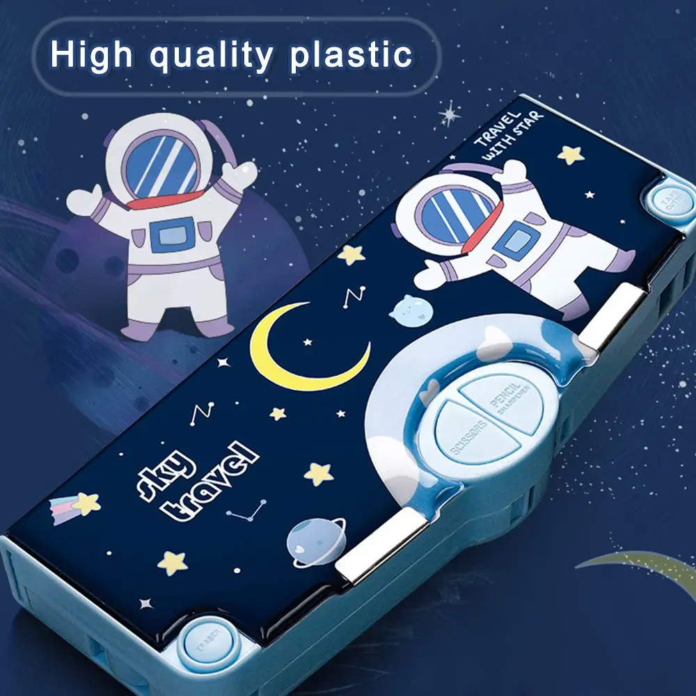 

Пенал пластиковый деформированный для школы, чехол большой вместимости для хранения карандашей и карандашей, Органайзер