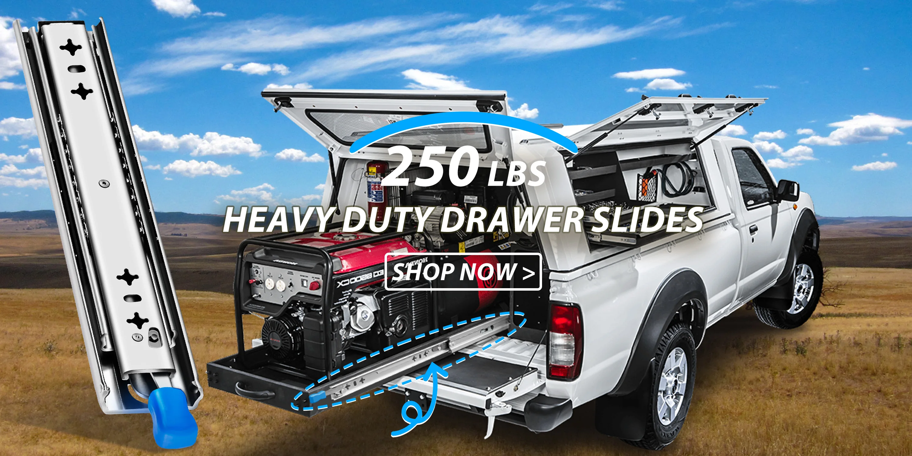 

Сверхмощные выдвижные полки с замком, грузоподъемность 120 кг, 3-складные полные удлинители, Ширина 53 мм, промышленные направляющие для ящиков