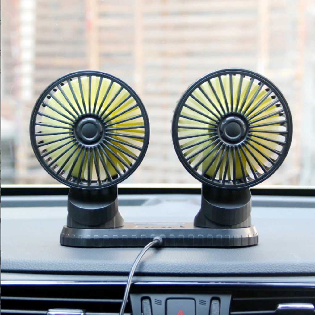 

5V Car Air Cooler Fan USB Adjustable Rotatable Dashboard Portable Cooling