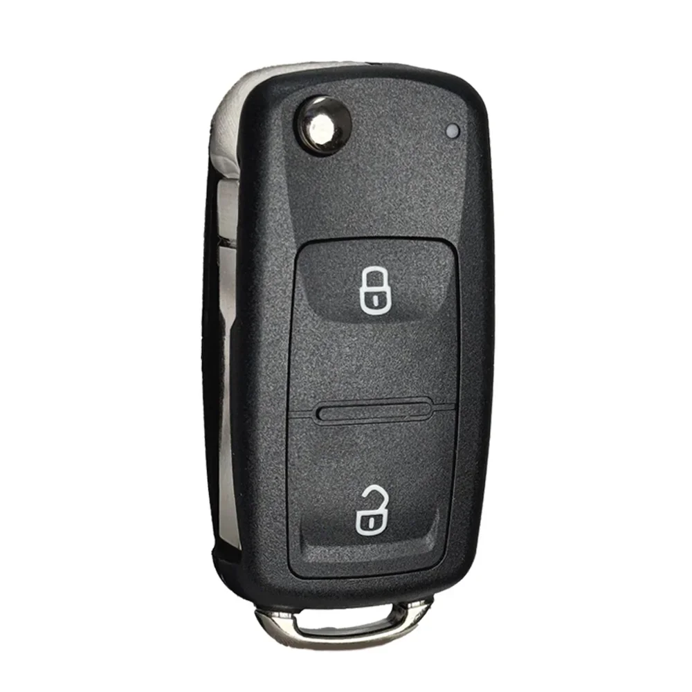 Фото 5K0837202AD Выкидной ключ-брелок HU66 для VW VOLKSWAGEN Passat Polo Golf Skoda, 2/3 кнопки, чехол-корпус для автомобильного ключа №5