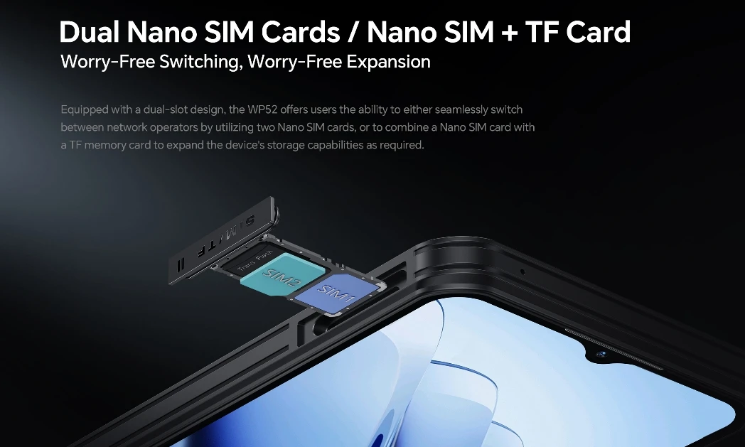 OUKITEL WP52 ЦП с регулировкой яркости 6100 + 120 Гц 6 дюйма [Стандартный Глобальный