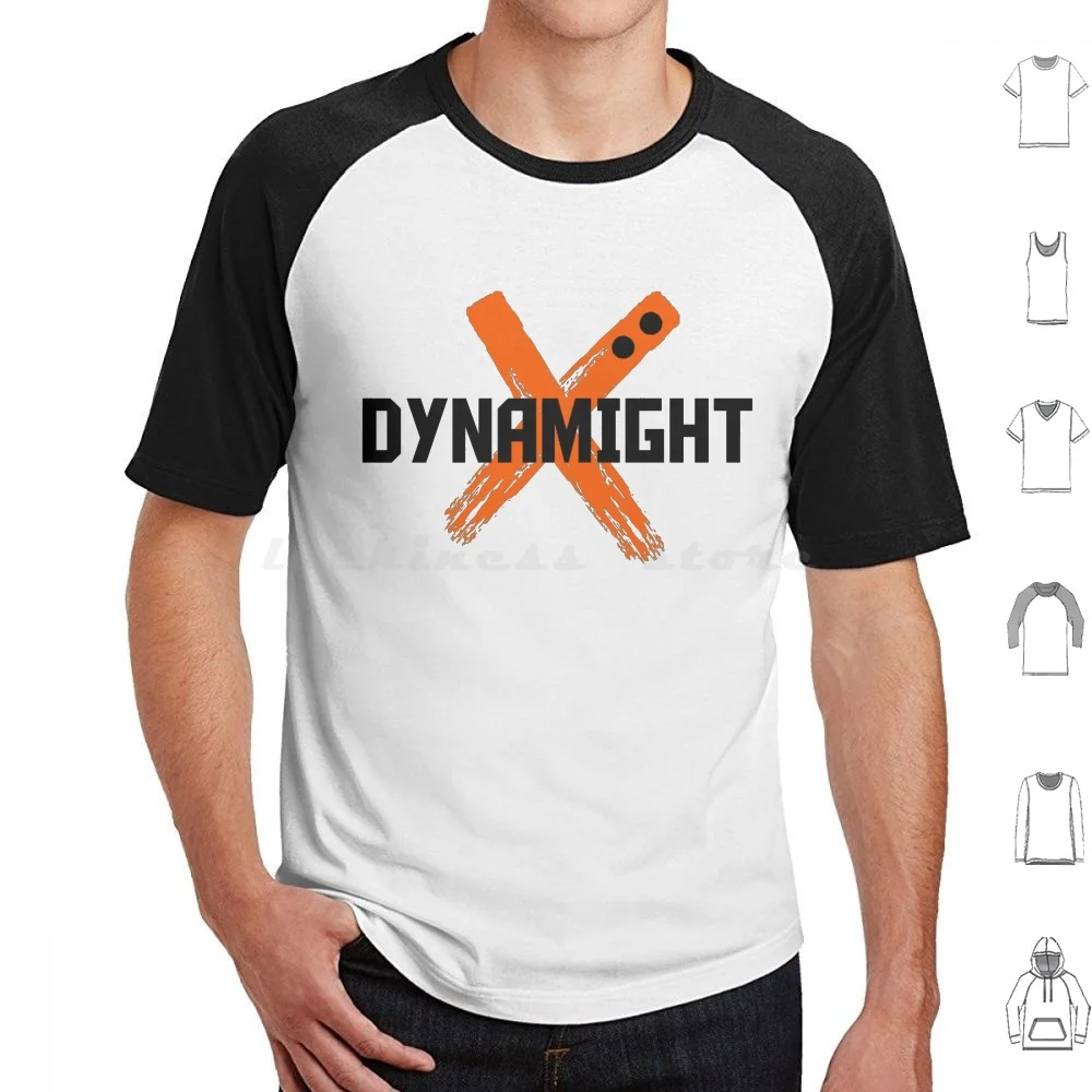 Футболка Dynamight большого размера из 100% хлопка Bnha Anime Mha Bakugou Manga Boku No Hero Academia Deku All Might