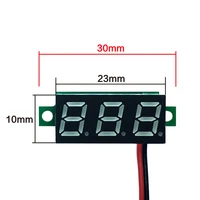 0 28 inch dc led digital voltmeter 2 4 30v voltage meter auto car mobile power voltage tester detector red green blue yellow