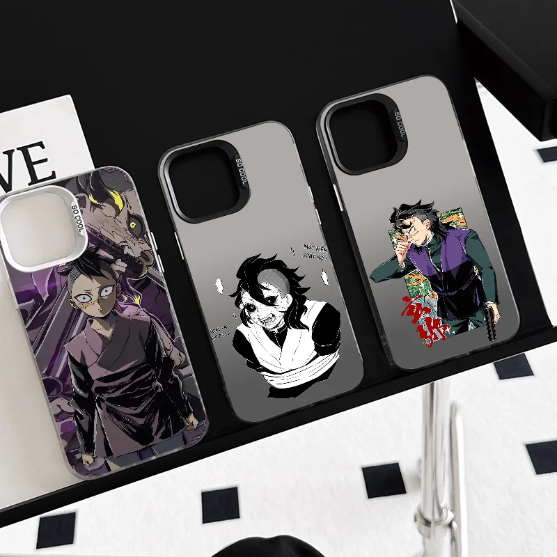 Чехол для телефона в стиле аниме Shinazugawa Genya чехол IMD цвет серебристый корпус iPhone 16